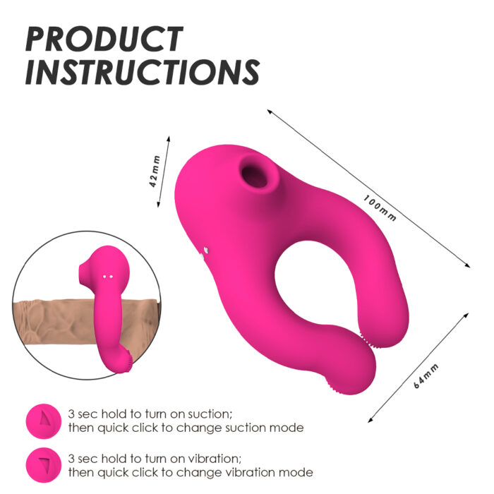 Cock Ring Vibrator, Penis Cock Ring, Sucking Vibrator, Sucking Clitoris, Clitoris Stimulator, Couples Vibrator