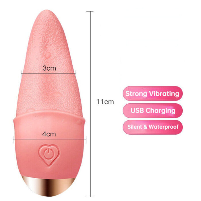 tongue licking vibrator, clit stimulator, g-spot massager