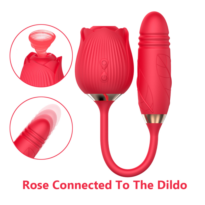 Rose Clitoris Sucking Vibrator, Sucking Vibrator, Thrusting Vibrator, Thrusting Dildo, Clit Sucker, Rose Vibrator