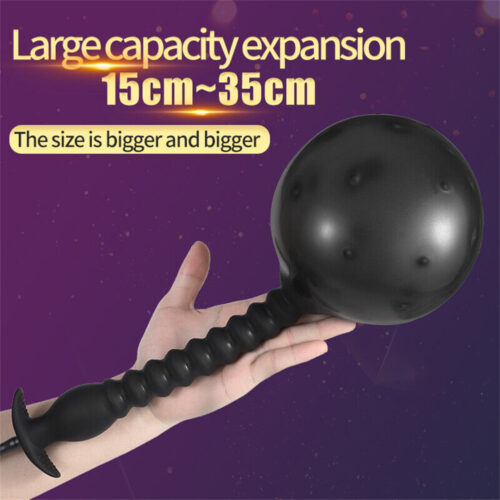 Inflatable anal plug, Inflatable dildo, thrusting prostate massager, ballon butt plug, expandable butt plug