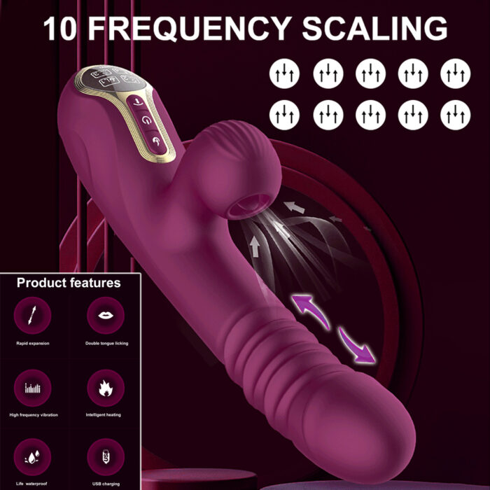 thrusting vibrator, thrusting dildo, Rabbit Vibrator, Sucking Vibrator, Clitoris Sucking, heating vibrator, g-spot massager, clit stimulator