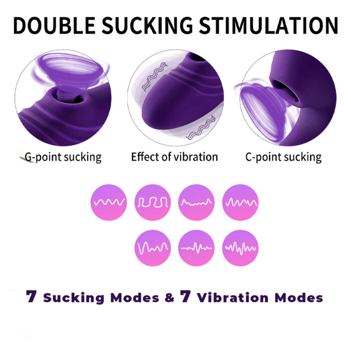 Sucking, Vibrator, Dual Suck, Absorb, Oral, Tongue, Clitoris, Clitoral, Stimulator, G-spot, Dildo, Massager, Nipple, Clit, Sucker
