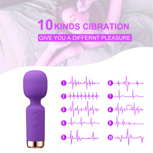 Mini Wand Vibrator, Mini Vibrator, G-Spot Vibrator, Clitoris Stimulator, Mini Wand Massager