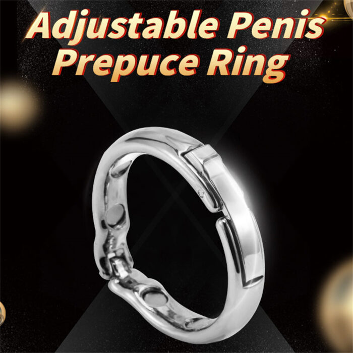 Penis Cock Ring, Metal Cock Ring, Male Delay Erection, Adjustable Cock Ring