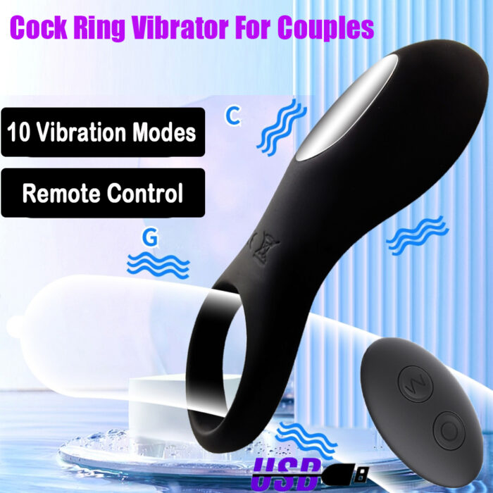 Cock Ring Vibrator, Penis Cock Ring, Penis Massager, Clit Stimulator, Couples Vibrator
