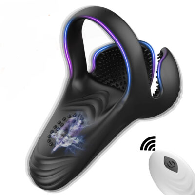 Vibrating Cock Ring Penis Vibrator Rechargeable Couples Delay Mens Sex Toy