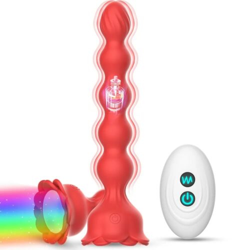 LED Light Anal Beads Vibrator Glow Illuminated Butt Plug Women Men Sex Toy